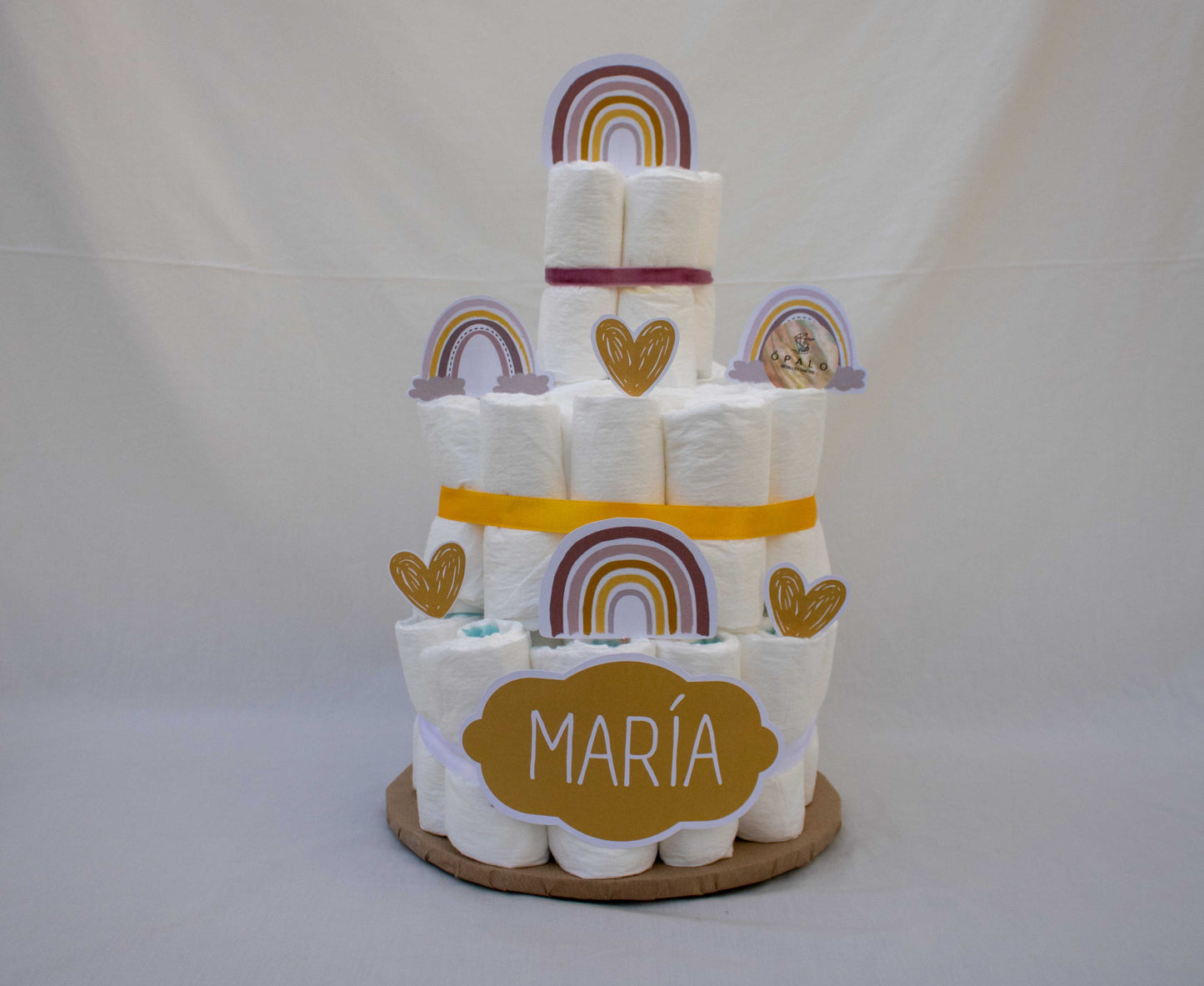 Tarta arcoiris amarillo