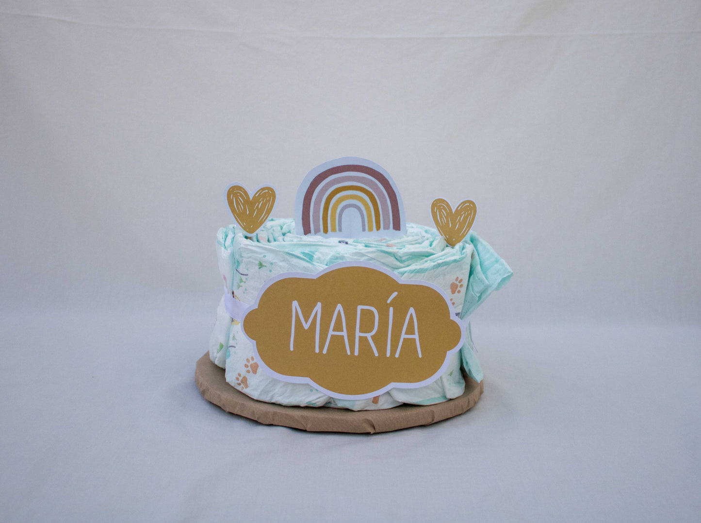 Tarta arcoiris amarillo